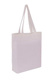 Bulk Cotton Tote With Base Gusset Only - White - Plain Bag