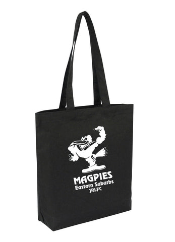 Cotton Bag -  Tote Black With Bottom Only