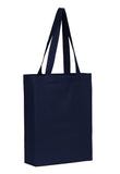 Cotton Tote With Base Gusset Only - Navy - Plain Bag