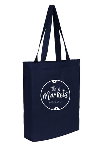 Cotton Tote With Base Gusset Only - Navy -