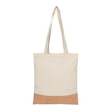 Cotton Flat Bag with Cork Bottom CTN-FLAT-CORK