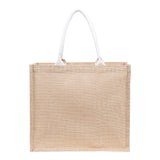 Jute Laminated Bag with Natural Canvas Pocket JT-CAN-PKT