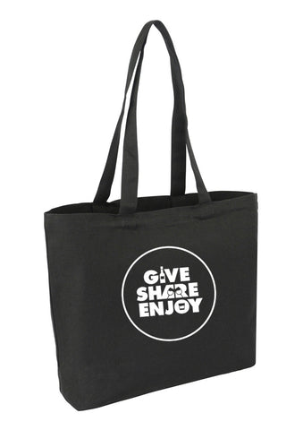 Heavy Cotton / Canvas Bag Farmers Market Black 