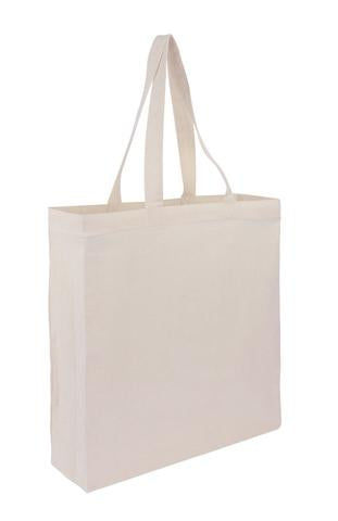 Wholesale Plain Cotton Tote Bags With Full Gusset