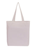 Cotton Tote With Base Gusset Only - White - Plain Bag