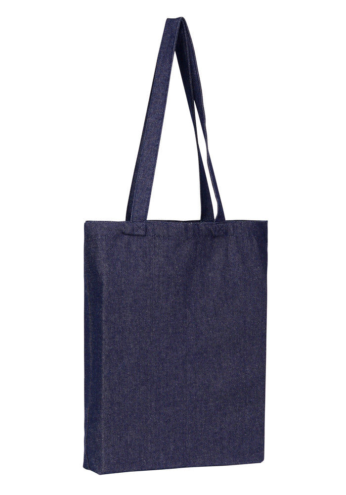 Wholesale Plain Denim Bag Tote With Bottom Only