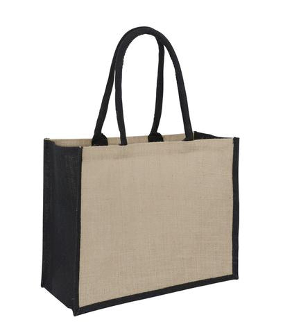 Plain Jute Shopping Bag Plain Hessian Shopping Bag Black