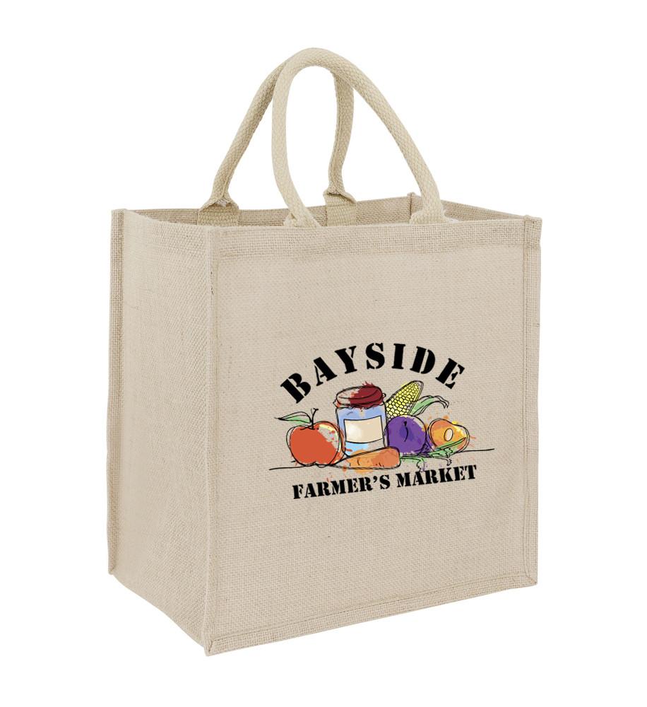 Jute hessian bags for grocery shopping