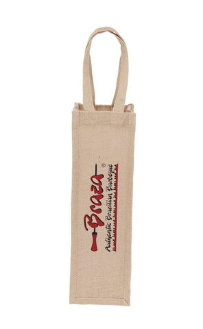 Jute Hessian Wine Bag X 1 Bottle