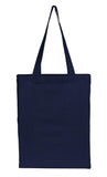 Cotton Tote With Base Gusset Only - Navy - CTN-TT-NV-BTM